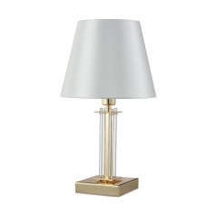 Настольная лампа Crystal Lux NICOLAS LG1 GOLD/WHITE NICOLAS