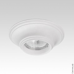 Точечный светильник DK-007 белого цвета из гипса
