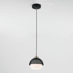 Подвесной светильник Nocciola 50106/1 античная бронза / черный