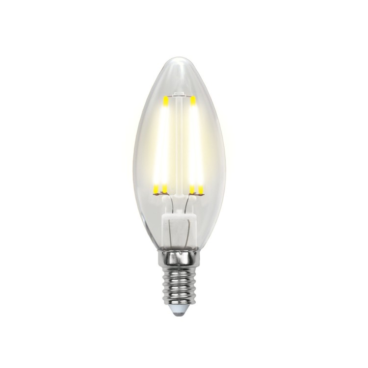 Лампочка светодиодная  LED-C35-6W/NW/E14/CL PLS02WH картон