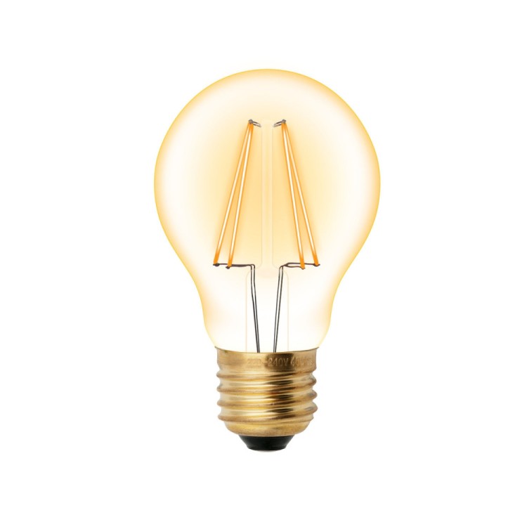 Лампочка светодиодная  LED-A60-6W/GOLDEN/E27 GLV21GO