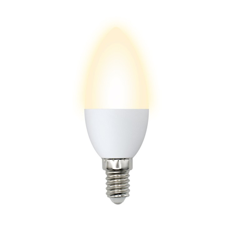 Лампочка светодиодная  LED-C37-7W/WW/E14/FR/NR картон